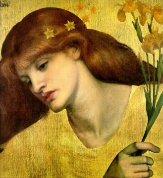  pre works - Sancta Lilias Pre Raphaelite Brotherhood Dante Gabriel Rossetti